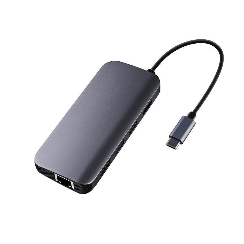8 in 1 USB C-hub